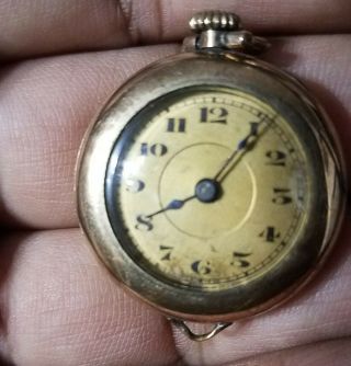 Elgin Ladies Gold Pocket Watch Illinois Watch Case 20 Year Vintage 16 Jewel
