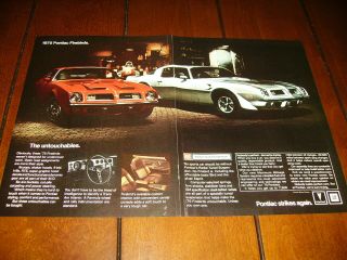 1975 Pontiac Trans Am 2 Page Ad