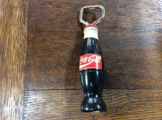 Vintage Wooden Coca - Cola Bottle Opener In Great