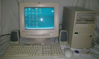 Vintage Windows 95 Dos Gaming Computer Pc Pentium 3dfx Voodoo 2 Ssd Sb16 Retro