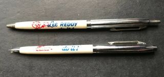 Vintage Reddy Kilowatt Ballpoint Pen And Mechanical Pencil Set Advertising Evc