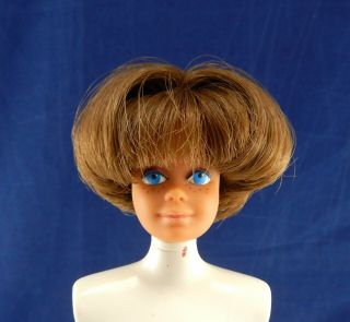 Vintage Barbie 1965 - 66 American Girl Midge Brunette Hair Doll Head 1080
