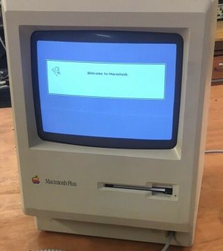 Apple Macintosh Plus Mac M0001A 1MB Floppy Drive With Keyboard Mouse 2