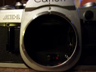 Vintage Camera Canon Ae - 1 50mm 1:1.  8 Lens & 244t Flash Damage See Listing