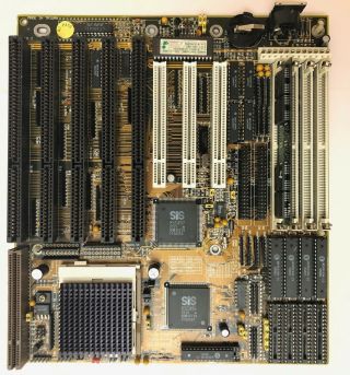 486 Motherboard,  Socket 3,  Amd 486 Dx4 100mhz,  4mb Ram,  Isa/pci/vlb,  Rare