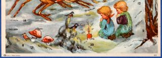 Vintage Advent Christmas Calendar West Germany German No.  212 3