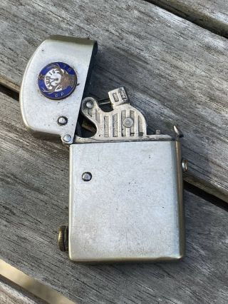 Nassau 1911 Push Button Automatic Cigarette Lighter BPOE – Rare – Nickel Plated 2