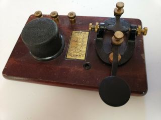Vintage Telegraph Key – Signal Electric Training Key With Buzzer [t104]