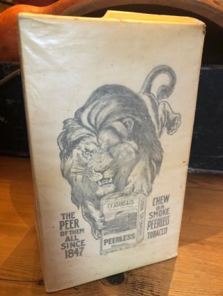 Vintage F.  F.  Adams & Co.  Peerless Tobacco Carton 24 Packs Chewing