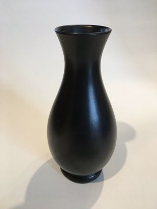 Vintage Royal Haeger Black Vase Rg - 22 Usa Art Pottery