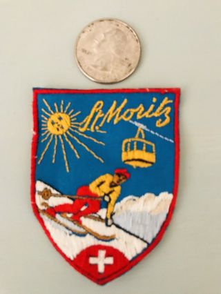 Vintage St.  Moritz Ski Patch