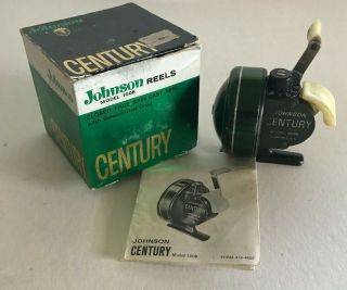 Johnson Century Model 100b Fishing Reel & Papers