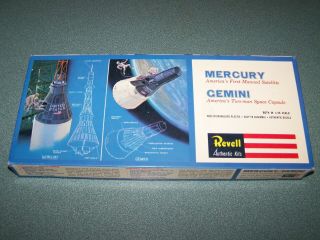Vintage Revell Mercury Gemini 1/48 H 1834 130 Started Kit Or Build