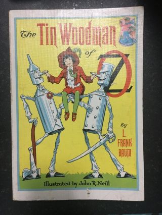 Vintage Book 1918 The Tin Woodman Of Oz L.  Frank Baum