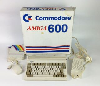 Commodore Amiga 600 Computer - Box Mouse Power Supply - Mib A600