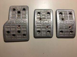 Momo Corse Vintage Pedals Universal Aluminum.  Made In Italy.  Vw Porche Audi