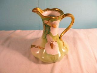 Vintage Ginori Porcelain Hand Painted Pitcher,  Italy