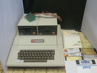 Vintage - Apple Ii Computer - Including Drives,  Software,  Manuals.