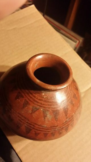 Pre Columbian Brown & Black Art Pottery 3