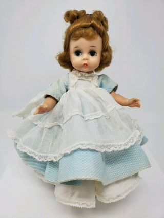 Vintage Madame Alexander - Kins Amy Bent Knee Walker Doll Little Women In Blue