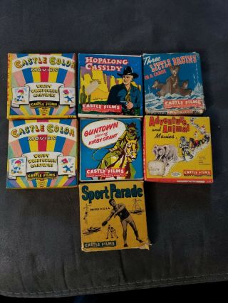 7 Vintage Assorted 8mm Films - Woody Woodpecker,  Hopalong Cassidy,  Kirby Grant 2
