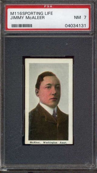 1911 M116 Sporting Life Jimmy Mcaleer - Washington - Psa 7 - Low Pop