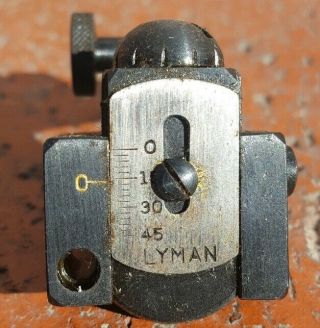 Vintage Lyman Model 57K Krag Jorgensen Rear Receiver Sight 2