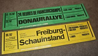 Vintage German Porsche Racing Posters
