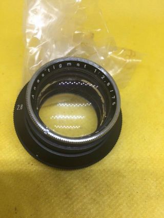 Vintage German 75mm F/2.  8 Enlarging Lens