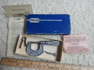 Vintage Tumico 1 Inch Micrometer Etc.