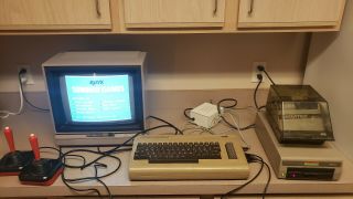 Commodore 64 Breadbin Unit With Monitor,  Floppy Drive,  Disks/caddy,  Misc.  Media