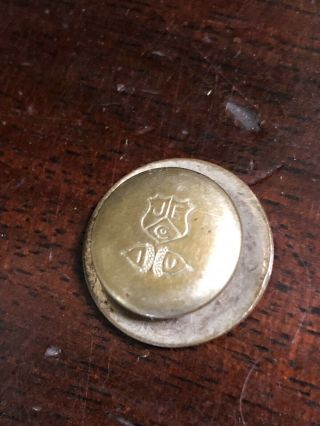 Vintage 1908 - 12 Socialist Party Workers Of The World Unite Collar Button Enamel 3