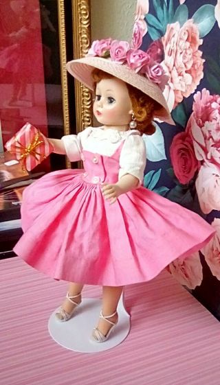 Vintage Madame Alexander Cissette Doll In Tagged Dress 1950s
