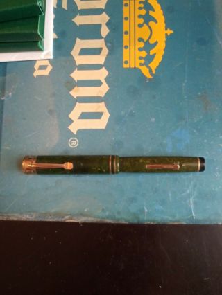 Vintage Wahl Eversharp Fountain Pen (tip Marked 14k) (jade Green)