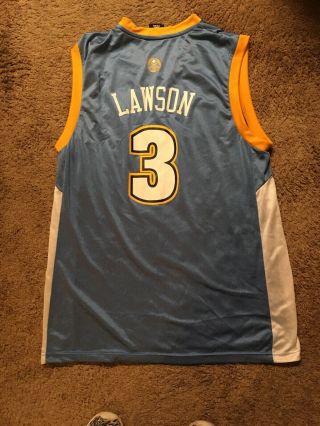 Vtg Nba Adidas Basketball Denver Nuggets Ty Lawson 3 Jersey Men’s L
