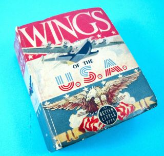 1940 Wings Of The Usa Vg,  Big/better Little Book - Whitman