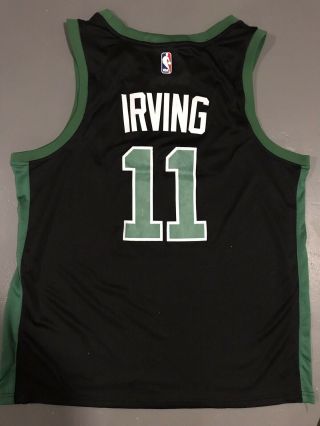 NBA Boston Celtics Kyrie Irving Black Nike Jersey Swingman XL 3