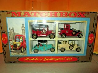 Rare Vintage Matchbox Moy Models Of Yesteryear G - 7 Gift Set Diecast