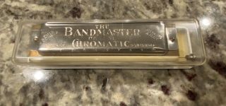 Vintage The Bandmaster De Luxe Chromatic Slide Harmonica 3 Full Octaves Seydel ' s 2