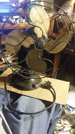 Antique Emerson 10 " Brass Bladed Electric Fan