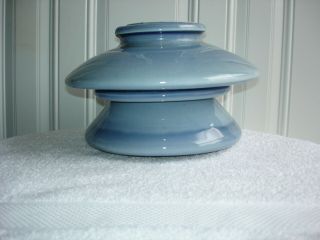 Rare Vintage Large Heavy Ceramic Insulator Baby Blue 19 Lbs.