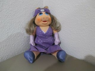 Vintage Toy Muppet Miss Piggy Dress Up Doll