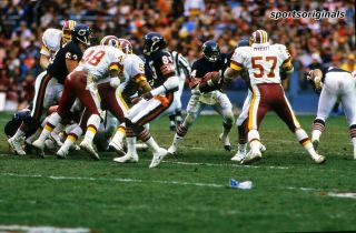 35mm Color Slide - Walter Payton - Bears Vs Redskins - 1984 Playoffs