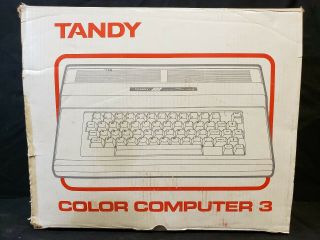 Vintage Tandy 128K Color Computer 3 Model 26 - 3334 W/ Box Manuals Games 2