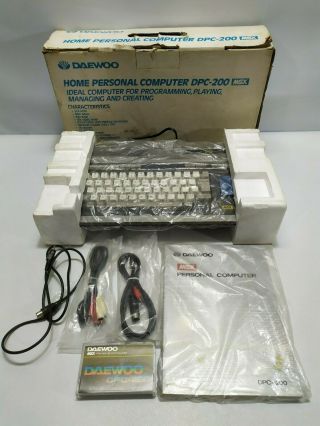 Vintage Msx Daewoo Dpc - 200 Computer Rare
