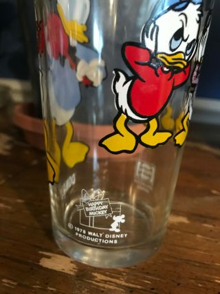 Vintage Pepsi Donald Duck glass 2
