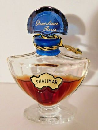 Vtg.  Guerlain Paris Shalimar Pure Perfume France 1/3 Oz 45 Full