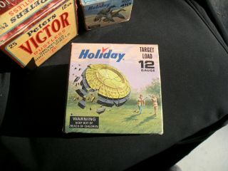Empty Vintage Collectible Holiday Target Load 12 Ga Shot Shell Box/ammo Box