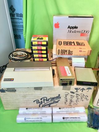 Apple IIe Computer Bundle w/ Drives,  Monitor,  Printer,  UPGRADES Includes BOXES 2