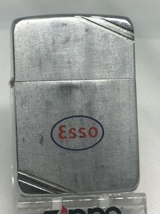 Vintage 1938 Esso Gas & Oil Advertisement Zippo Lighter -